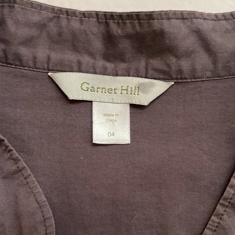 GARNET HILL shirt dress with 1/2 collar and 3/4 sleeves 4 - Picture 6 of 8